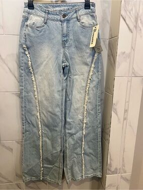No Boundaries Baggy Wide Leg Jeans size0 NWT $15